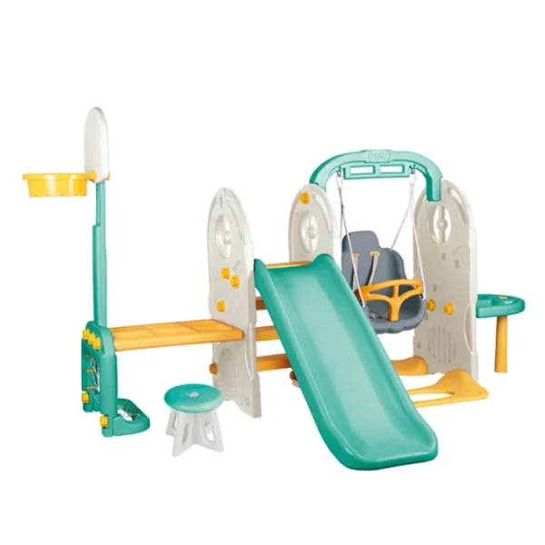 Aire de jeux multifonction avec toboggan et balançoire – Dolu Play Center 6 en 1 – Image 2