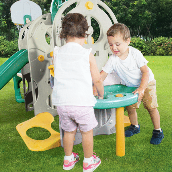 Aire de jeux multifonction avec toboggan et balançoire – Dolu Play Center 6 en 1 – Image 3