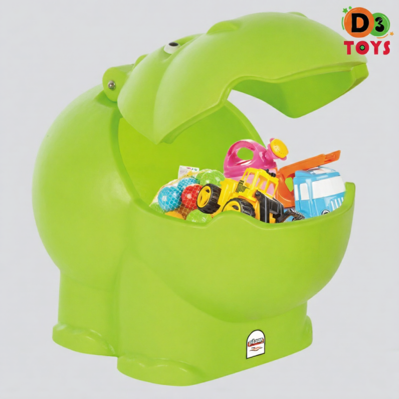 Coffre à Jouets Enfant Hippopotame – Boîte de Rangement Ludique