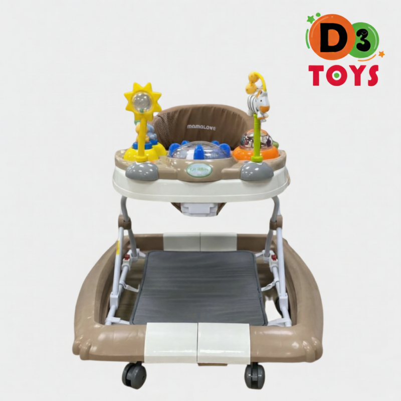 Trotteur bébé 2 en 1 avec tapis de marche et centre d’activités