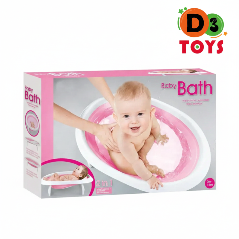 Baignoire Bébé 2-en-1 Ergonomique – Confort & Sécurité