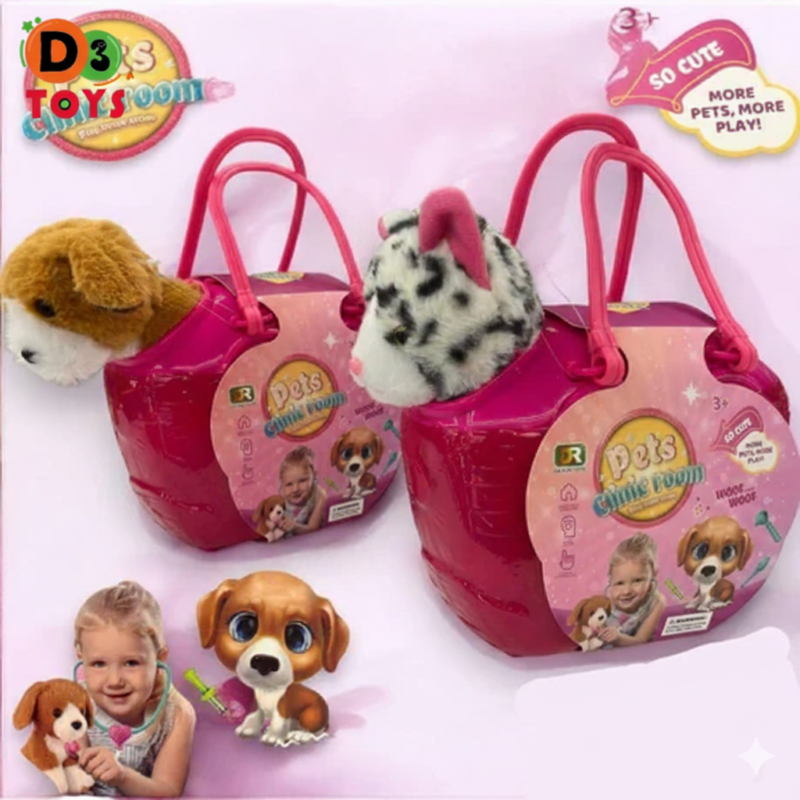 Sac Clinique Animal avec Peluche – Pets Clinic Room