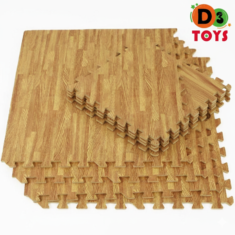 Tapis Puzzle en Mousse EVA Imitation Bois