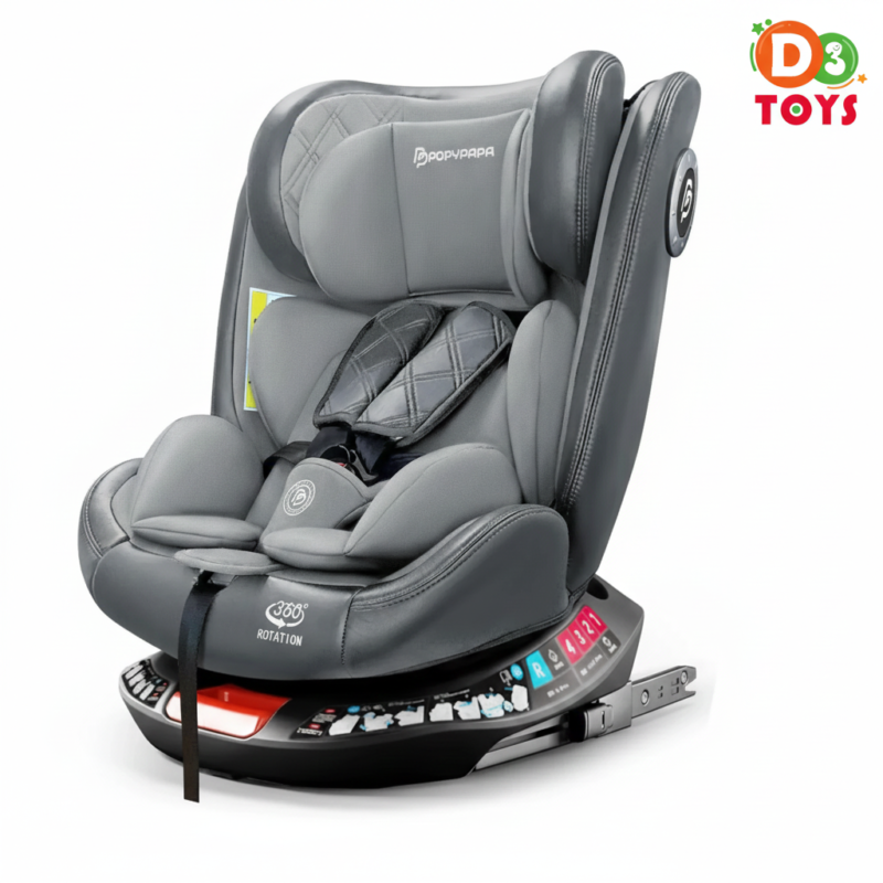 Siège Auto Bébé Rotatif 360° ISOFIX – Sécurité et Confort Premium