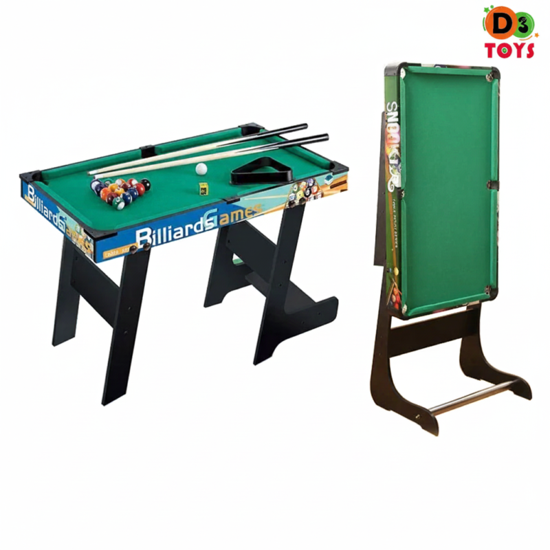 Table de Billard Enfant Pliable avec Accessoires – Jeu de Billard Éducatif