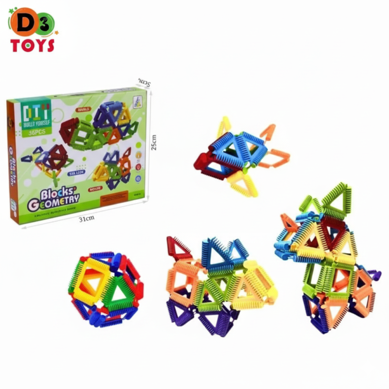 Jeu de Construction Blocks Geometry – 36 Pièces