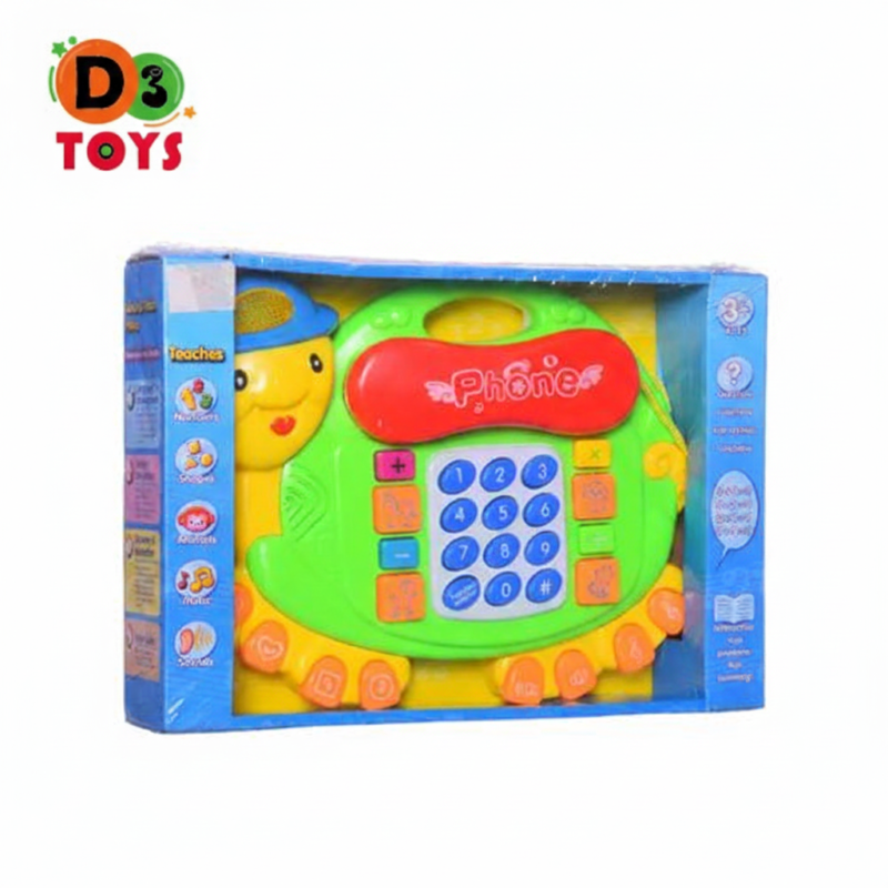 Téléphone Éducatif Tortue – Jouet d’Éveil Interactif