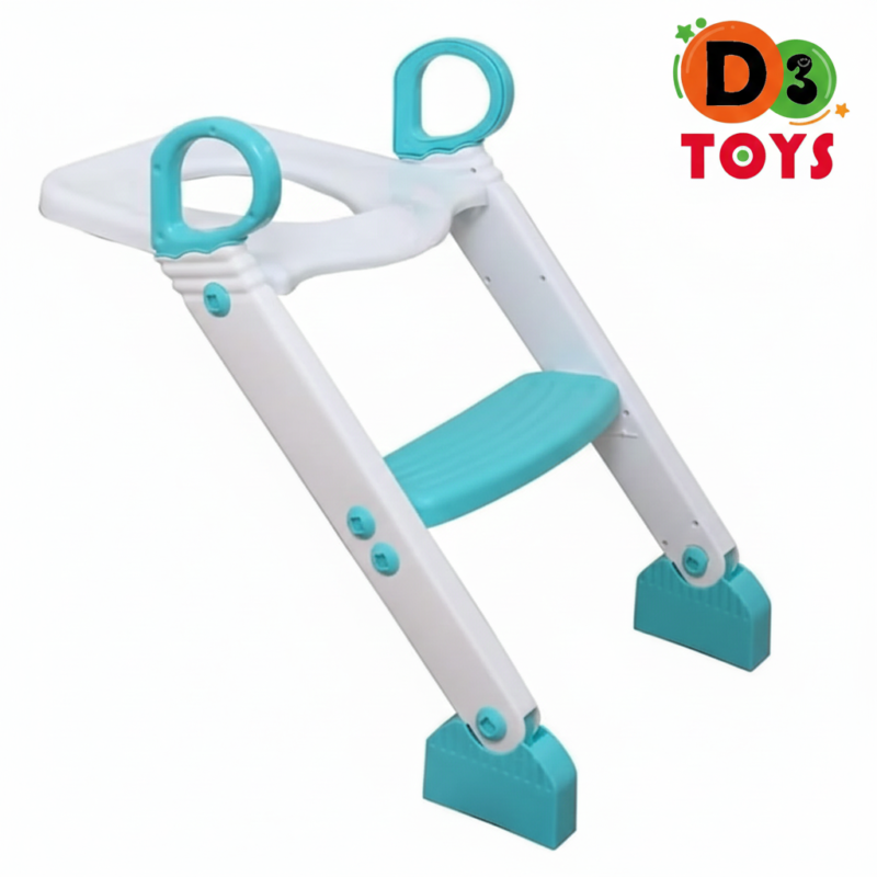 Réducteur WC Enfant avec Échelle Ajustable et Poignées de Sécurité