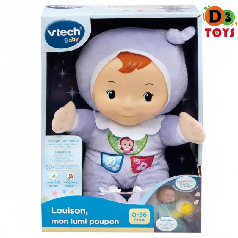 Louison, Mon Lumi Poupon – Poupée Interactive Lumineuse | VTech Baby