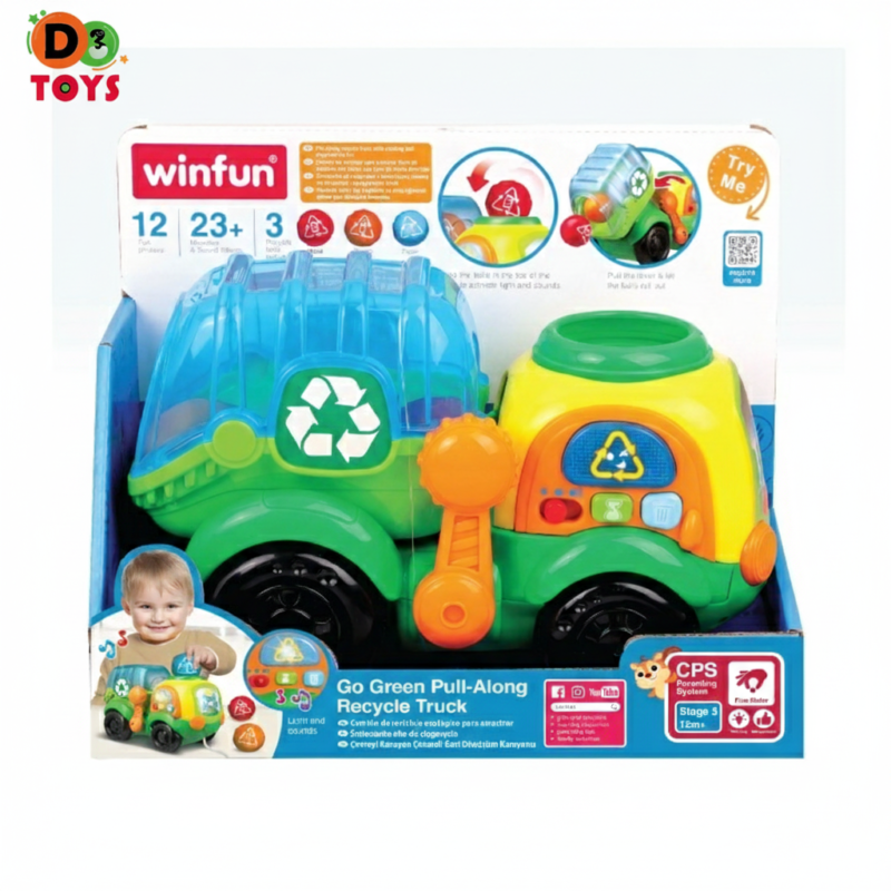 Camion de Recyclage Éducatif Winfun – Go Green Pull-Along Truck