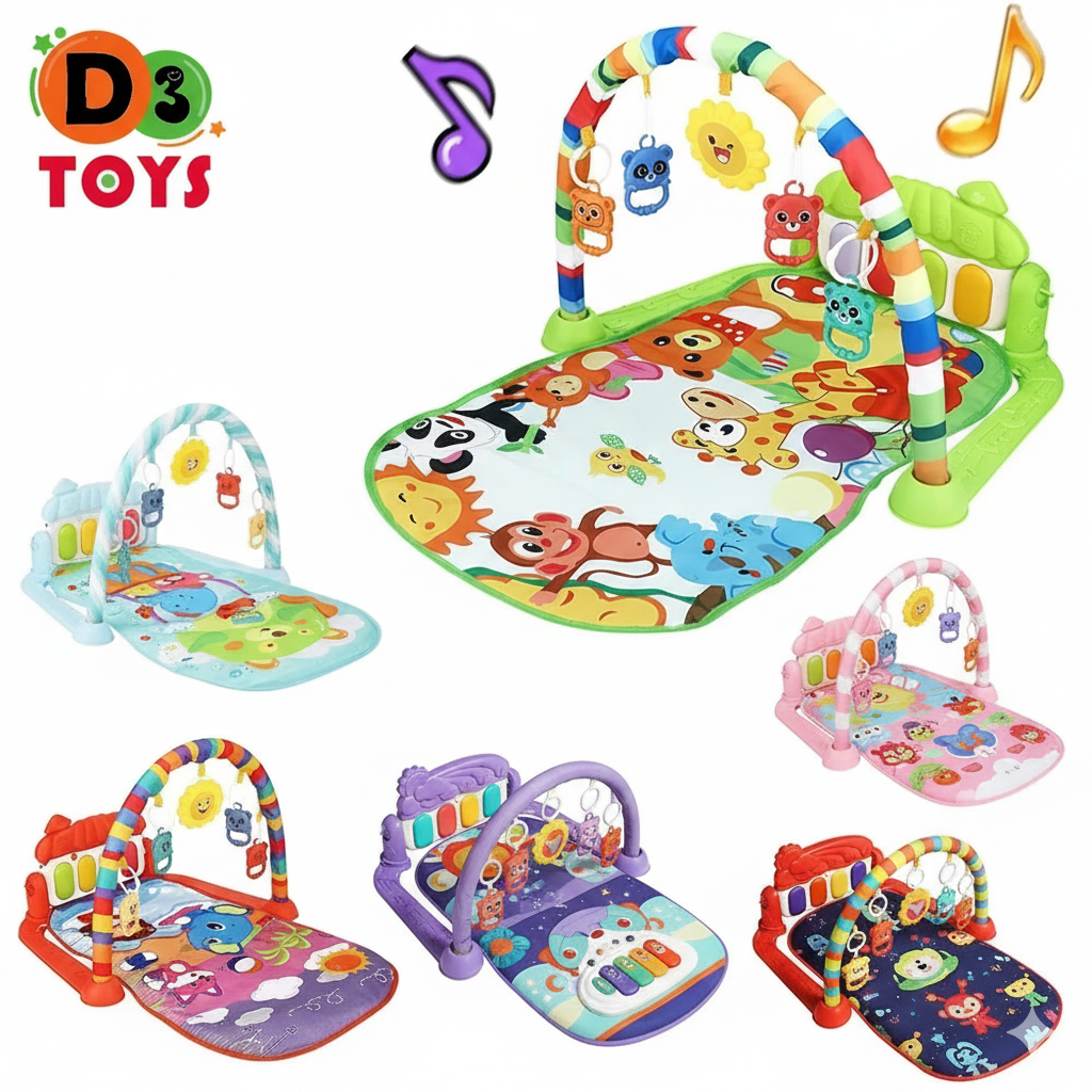 Tapis d’éveil bébé musical avec arche et piano