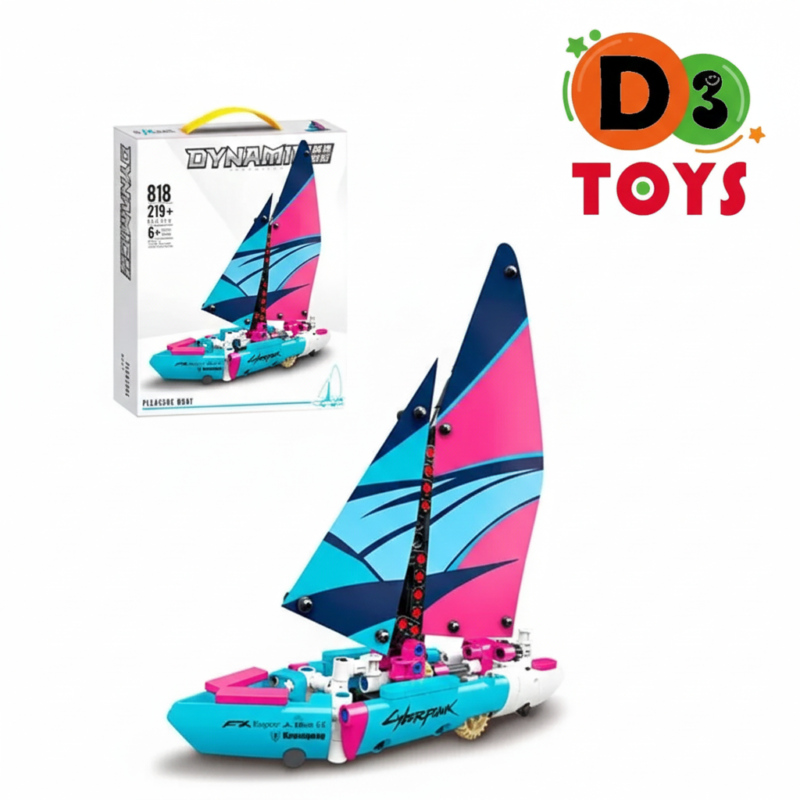 Bateau à Voile à Construire – Blocs de Construction Dynamiques Enfant