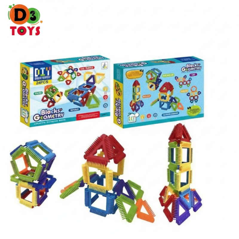 Kit de Construction Blocks Geometry – 24 Pièces
