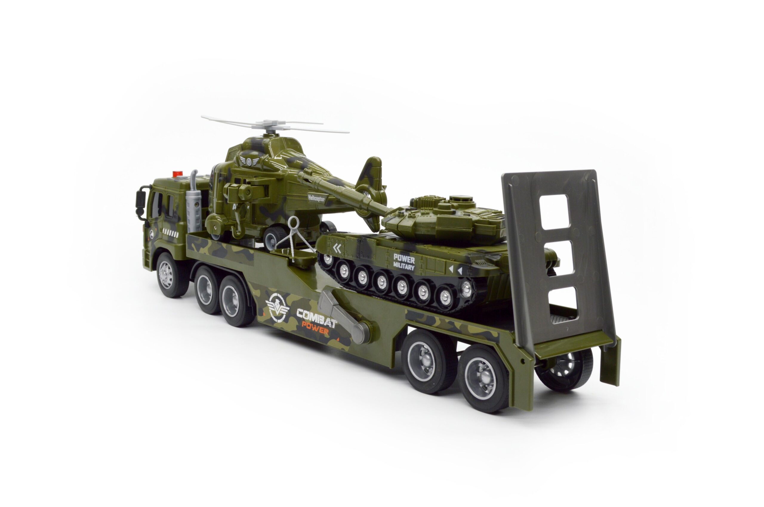 Camion Transporteur Militaire 1:16 – Set Hélicoptère + Char d’Assaut – Image 4
