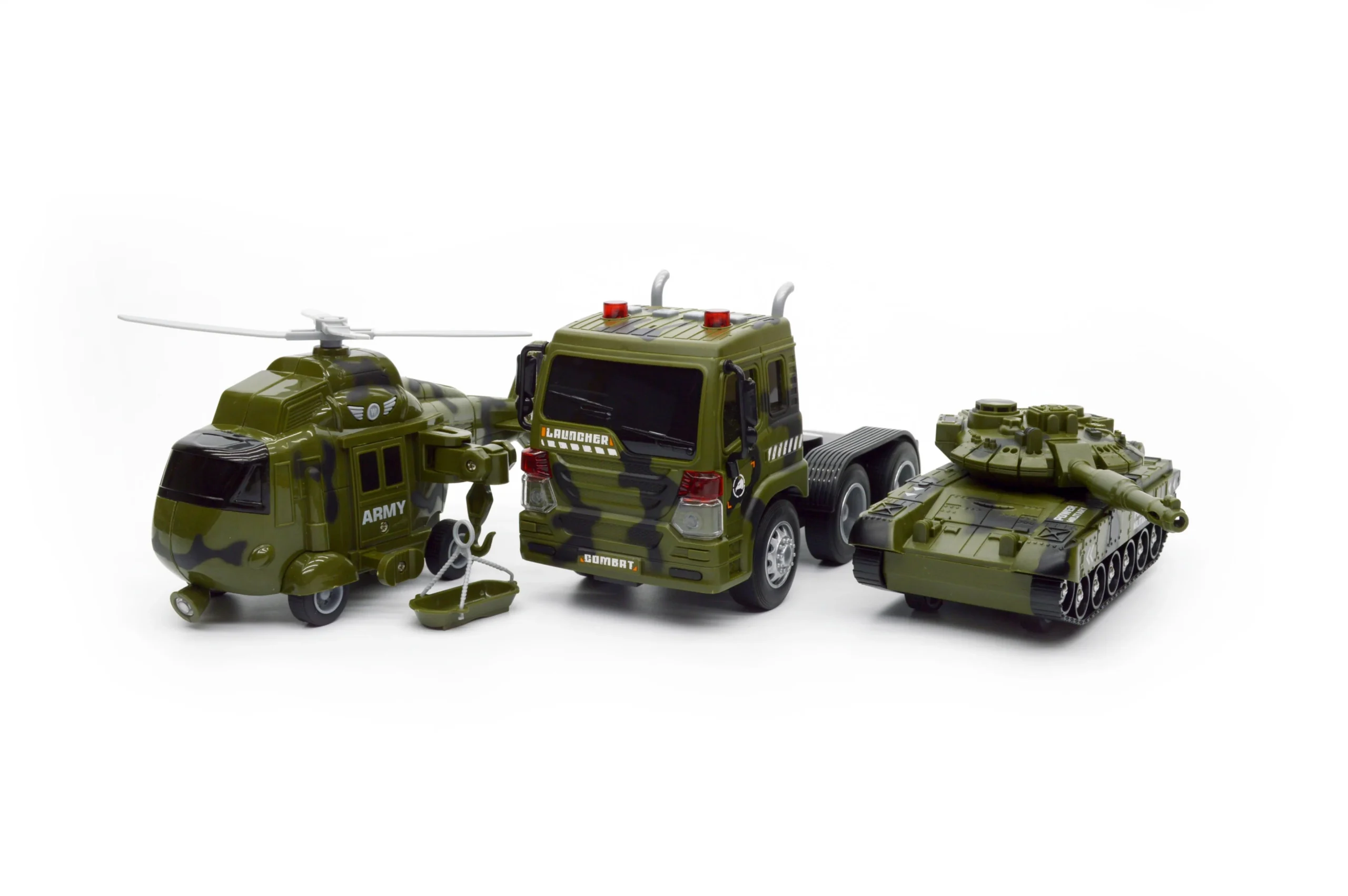 Camion Transporteur Militaire 1:16 – Set Hélicoptère + Char d’Assaut – Image 6