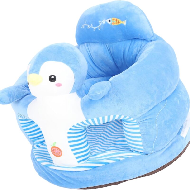Fauteuil bébé en peluche – Siège doux et confortable en forme de pingouin