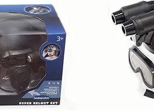 Casque Tactique Enfant avec Jumelles et Micro – Super Helmet Set