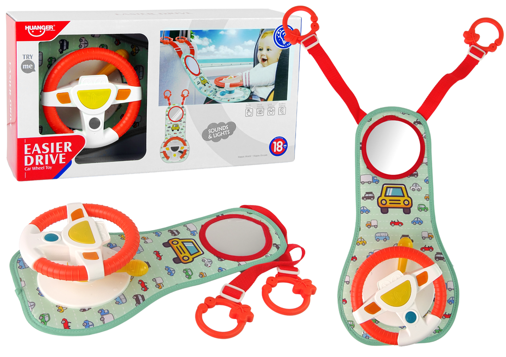 Jouet Volant d’Activité pour Bébé avec Miroir – Fixation Siège Auto & Poussette – Image 5