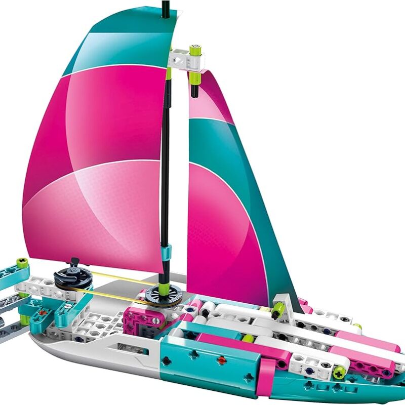 Bateau à Voile à Construire – Blocs de Construction Dynamiques Enfant