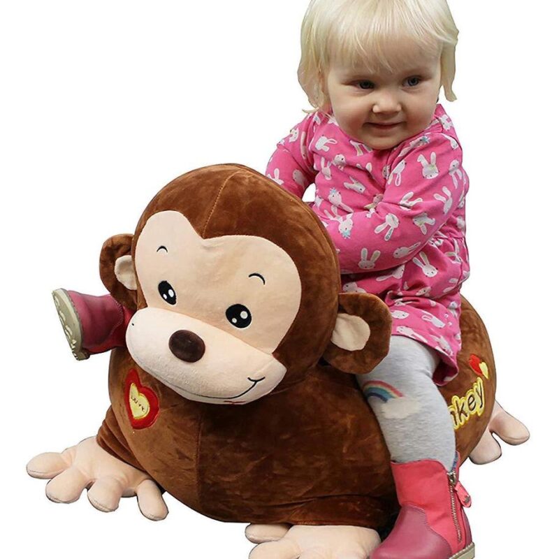 Fauteuil bébé en peluche – Canapé enfant en forme de singe