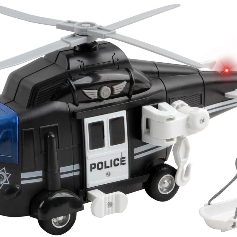 Hélicoptère de Police 1:16 – Rescue City Service avec Accessoires