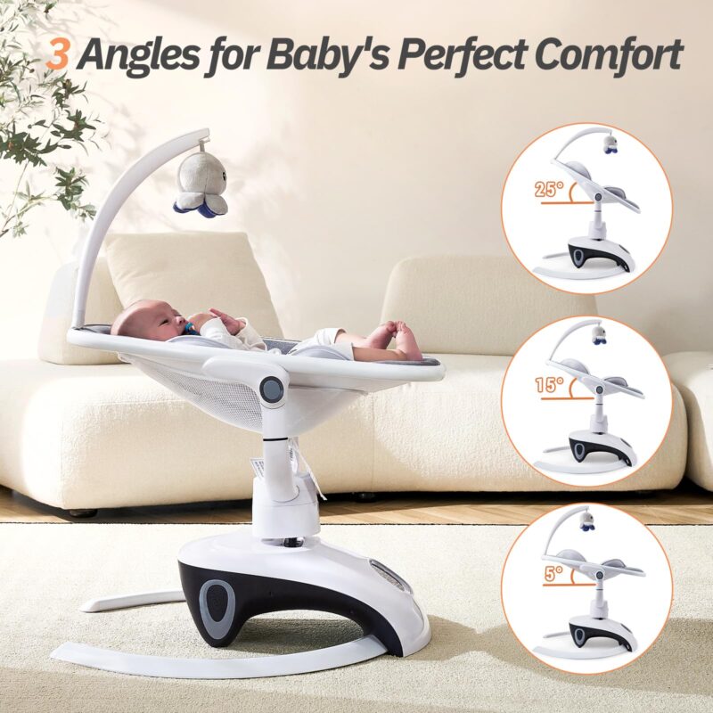 Kidilo Baby Intelligent 3D Swing – Relax & Balancelle Électrique Bébé