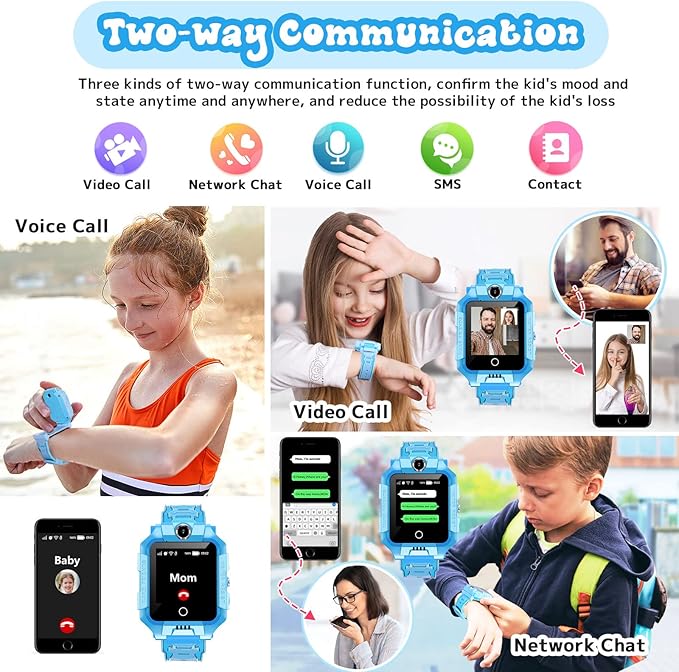 Montre Connectée Enfant DX-5 – Smart Watch GPS & SOS 15-en-1 – Image 5