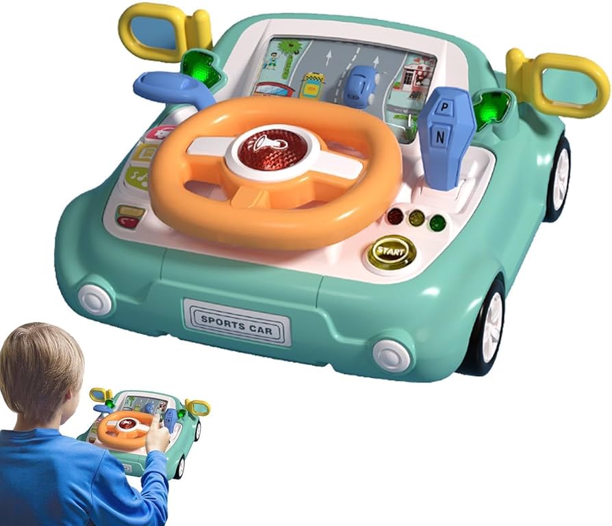Tableau de Bord Voiture Interactive Musicale – Jouet d’Imitation Enfant – Image 2