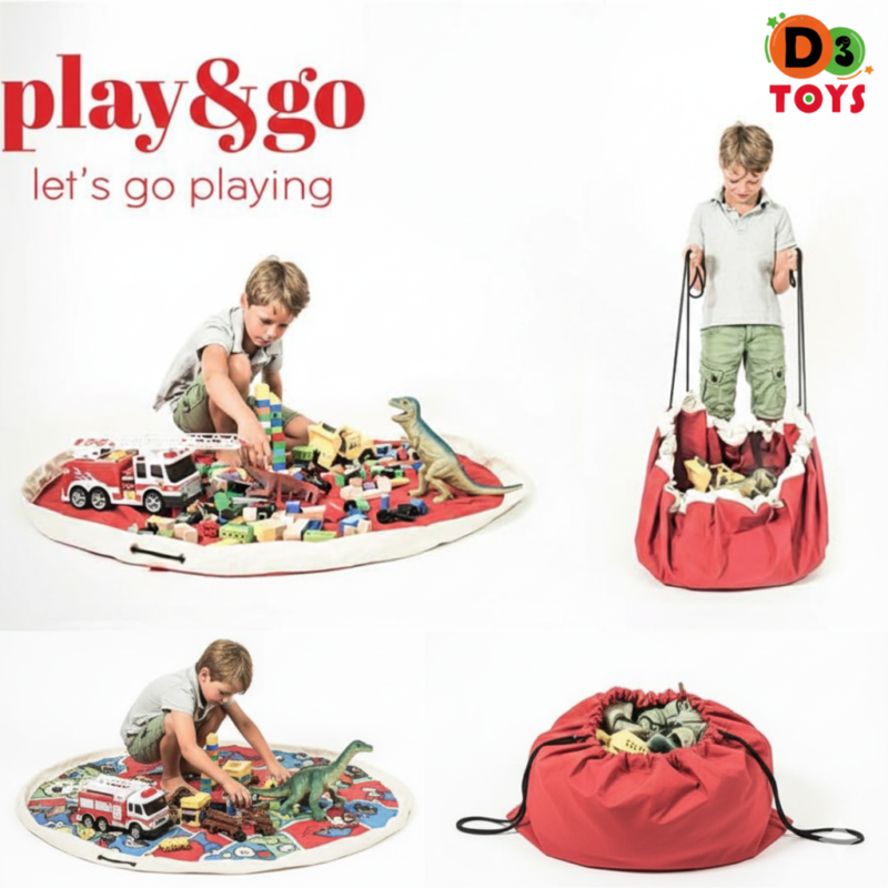Sac de rangement & tapis de jeu 2-en-1 pour enfants