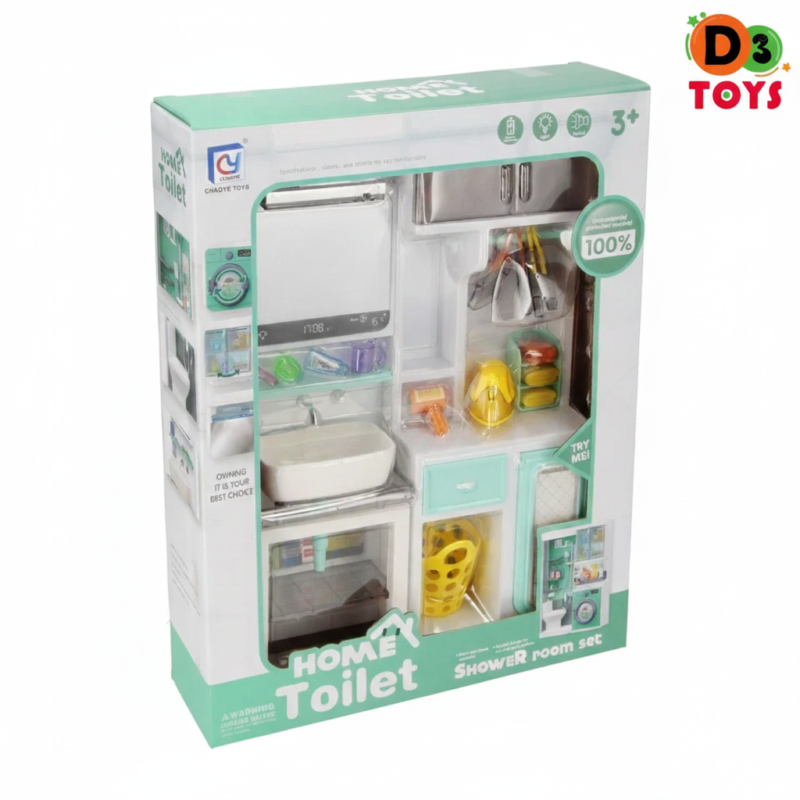 Coffret Salle de Bain Enfant – Home Toilet (Shower Room Set)