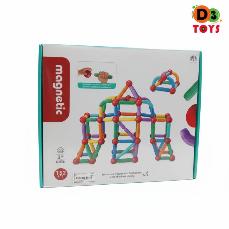 Jeu de Construction Magnétique 152 Pièces