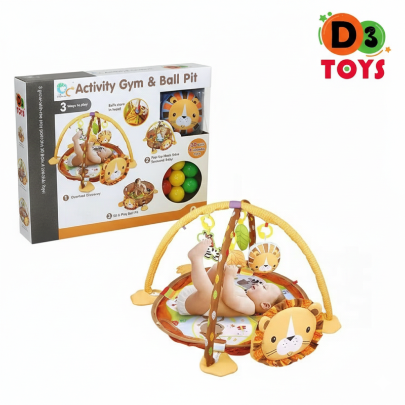 Tapis d’Éveil Bébé avec Arche – Baby Gym Multicolore