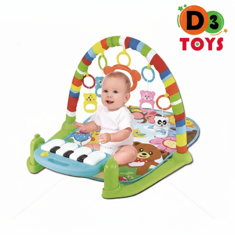 Tapis d’Éveil Musical pour Bébé avec Arche et Piano