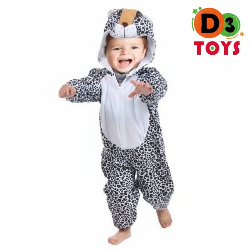 Déguisement Enfant Léopard Jungle – Combinaison Animal avec Capuche