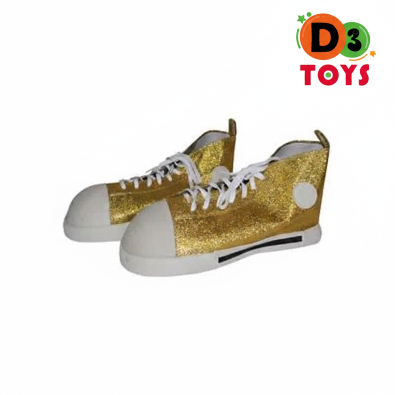 Chaussures Enfant Brillantes Dorées – Baskets Montantes Fille & Garçon