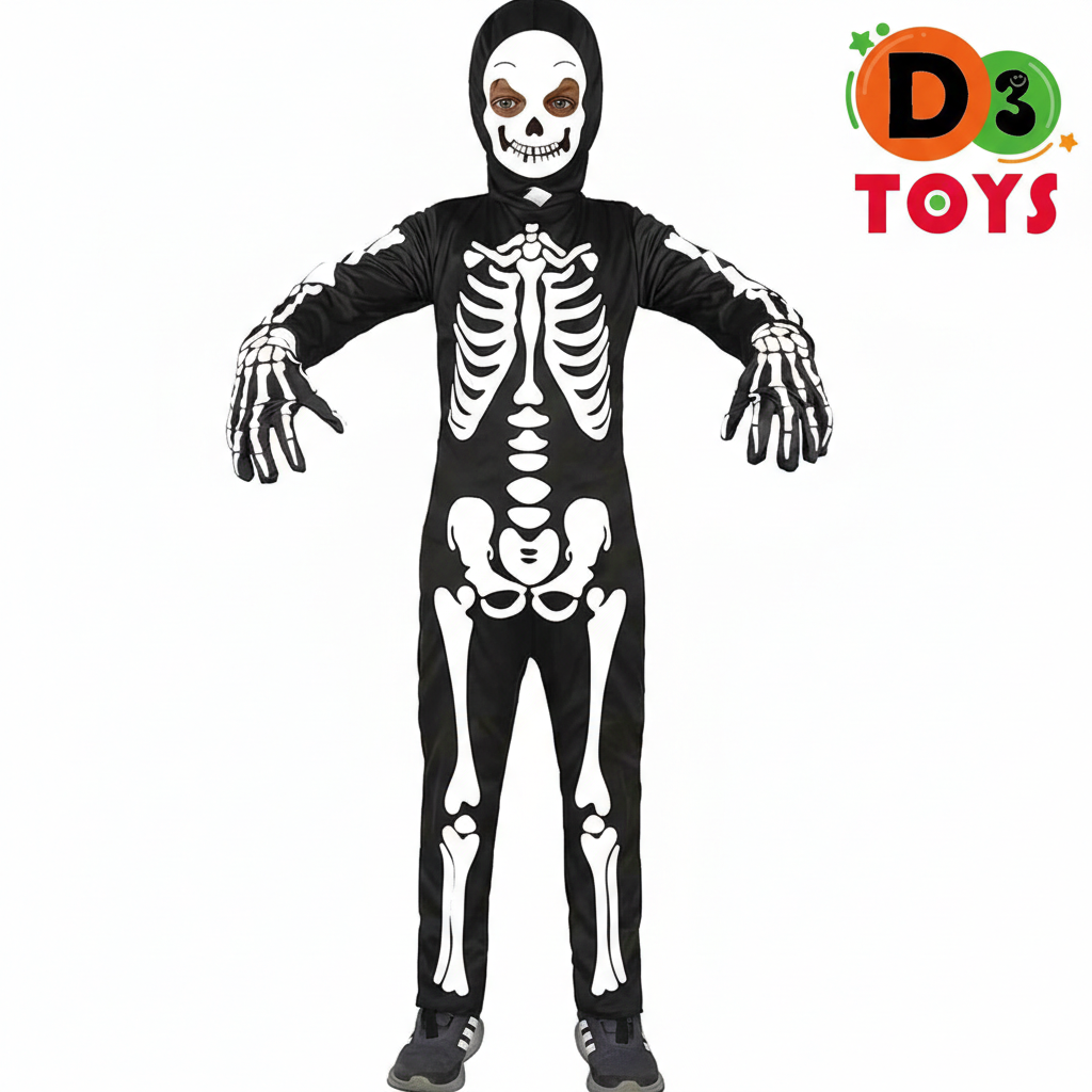 Déguisement Squelette Enfant – Costume Halloween Classique