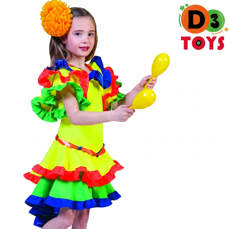 Déguisement Fille Brésilienne – Costume Carnaval Coloré