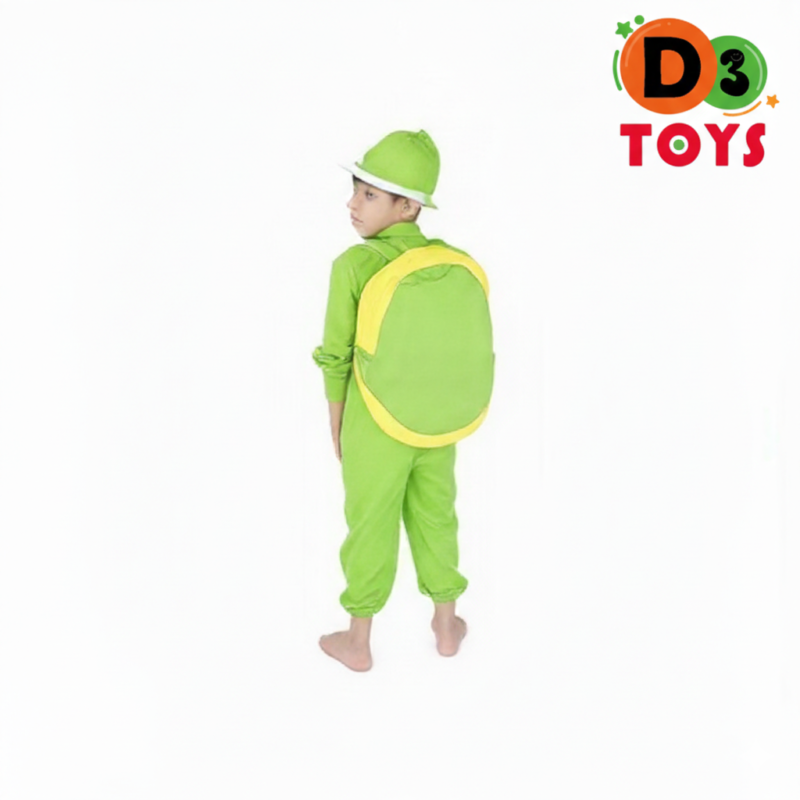Déguisement Tortue Enfant – Costume Vert avec Carapace 3D