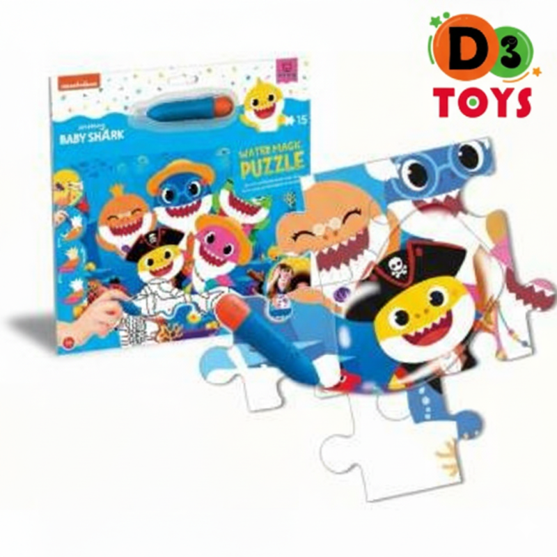 Puzzle Magique à l’Eau Baby Shark – Water Magic Puzzle (15 pièces)