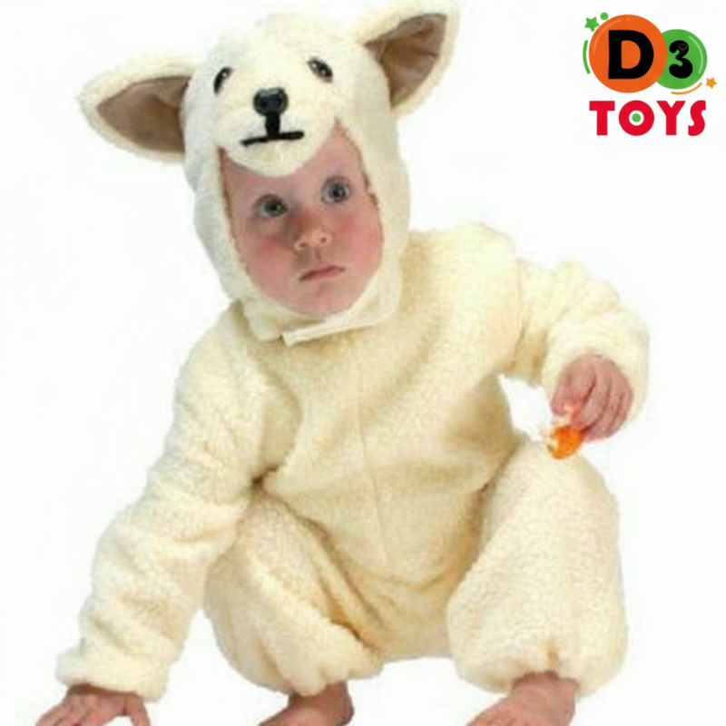 Déguisement Bébé Mouton – Costume Agneau Doux avec Capuche