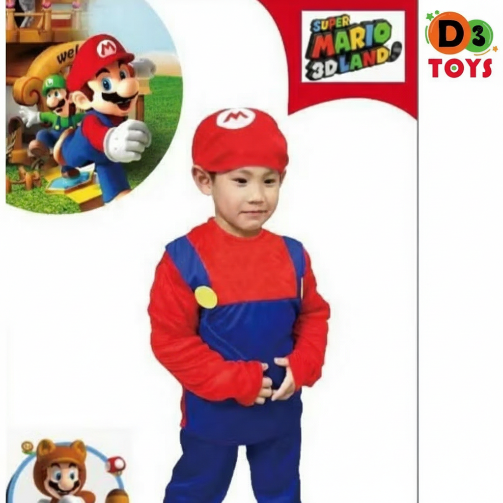 Déguisement Enfant Mario – Costume Super Mario