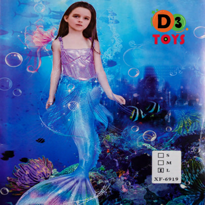 Déguisement Sirène Enfant – Costume Princesse des Mers Brillant