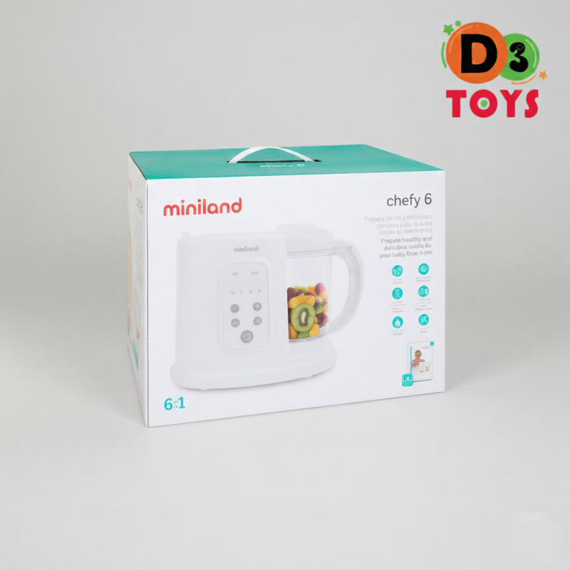 Miniland Chefy 6 – Robot Cuiseur Bébé 6-en-1