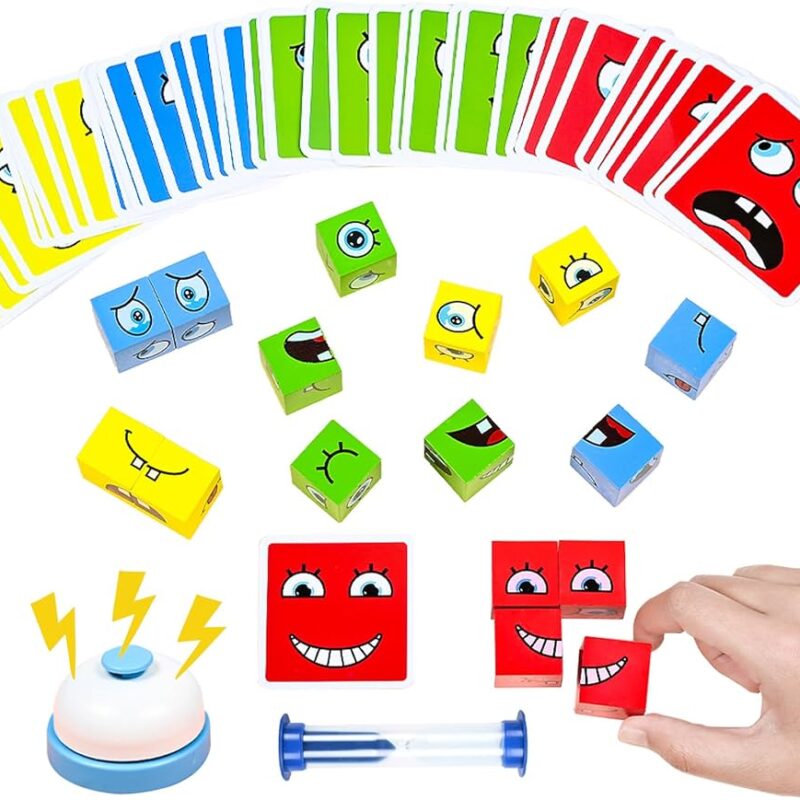 Jeu de Réflexion et de Rapidité – Cubes & Cartes (Jeu Éducatif Enfants)