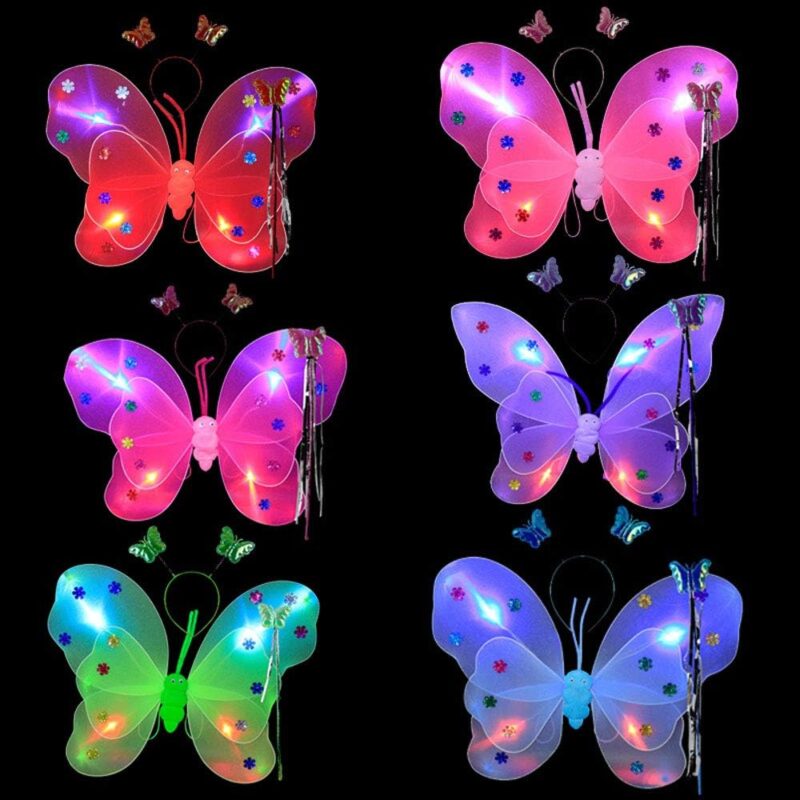 Ailes de Papillon Fée pour Enfant – Set Déguisement Princesse