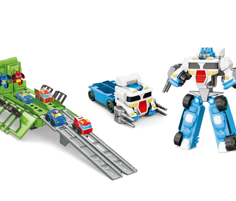 MAX ROBOT – Camion Transformable en Robot avec Circuit de Voitures