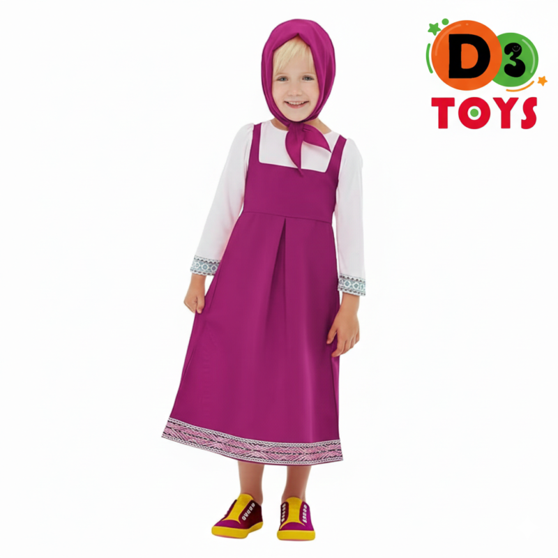 Déguisement Masha Fille – Costume Princesse Rose Classique