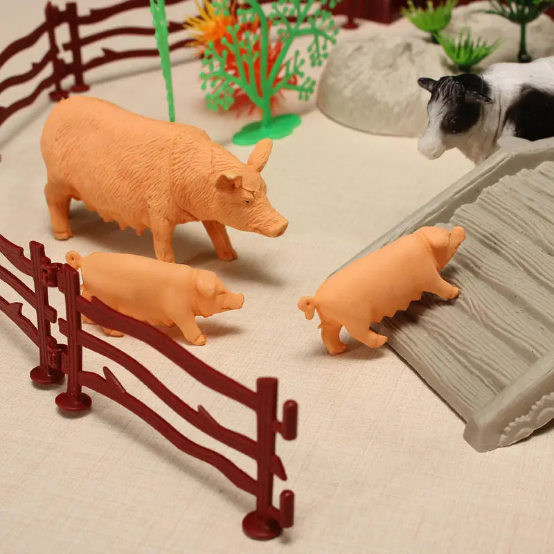 Set Animaux de la Ferme 100 Pièces avec Accessoires – Jeu Éducatif Enfant – Image 3