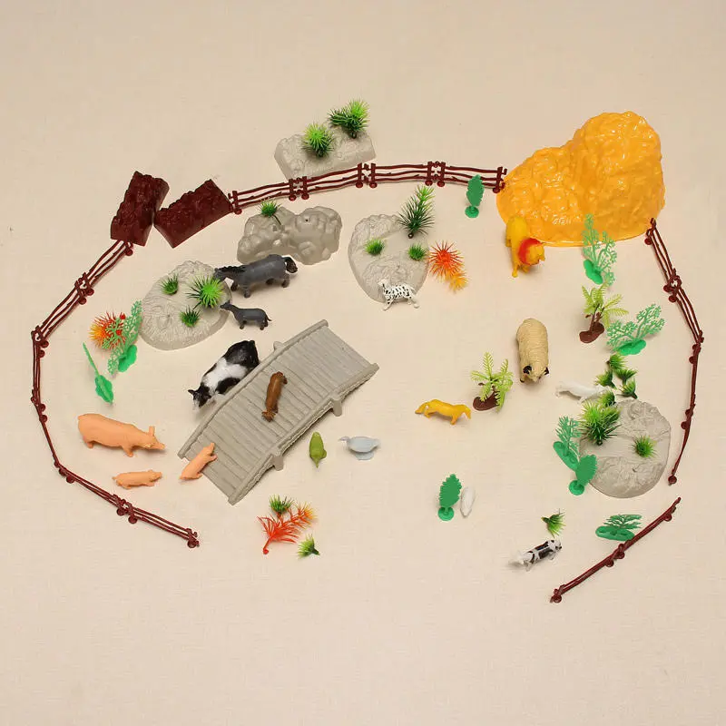 Set Animaux de la Ferme 100 Pièces avec Accessoires – Jeu Éducatif Enfant – Image 2