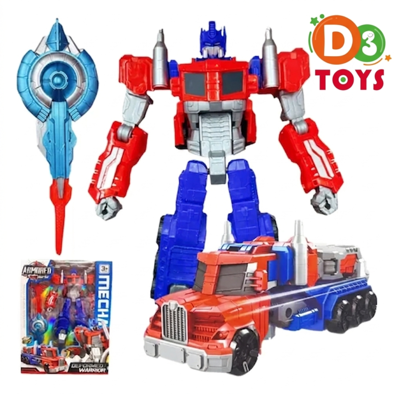 Robot Transformable 2 en 1 Camion & Guerrier – Jouet Enfant avec Accessoires